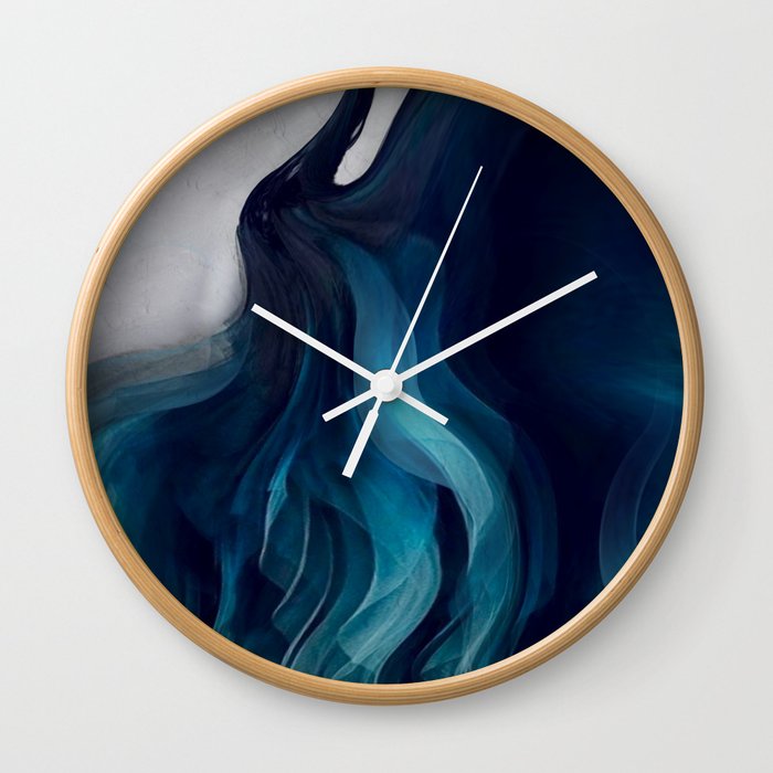 Blue swan Wall Clock