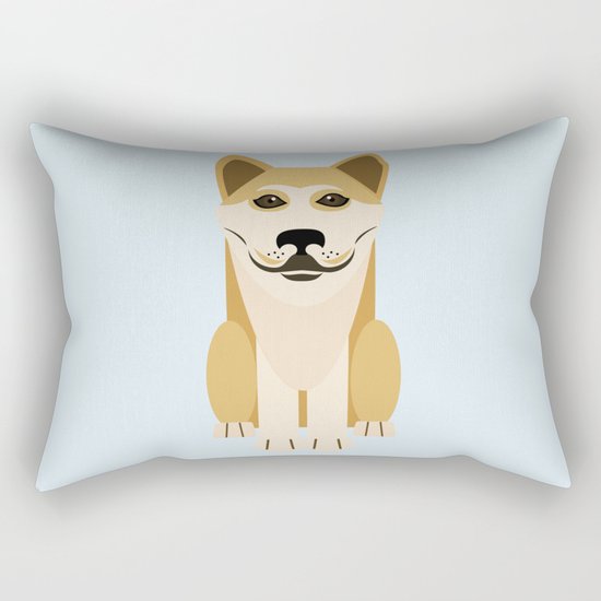 Shiba dog vector Rectangular Pillow