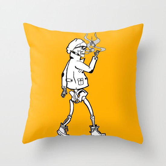 Dead, before it was cool Throw Pillow