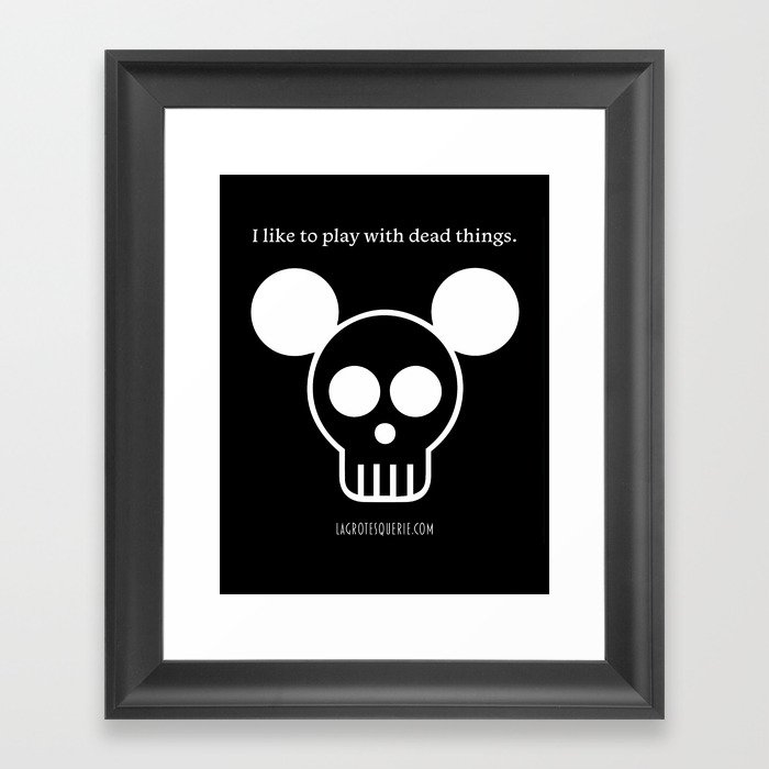 Play with Dead Things Framed Art Print