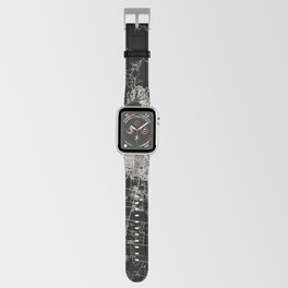 Léon, France - Black and White City Map - Aesthetic Apple Watch Band