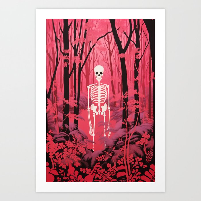 On Wednesdays We Scare In Pink Art Print