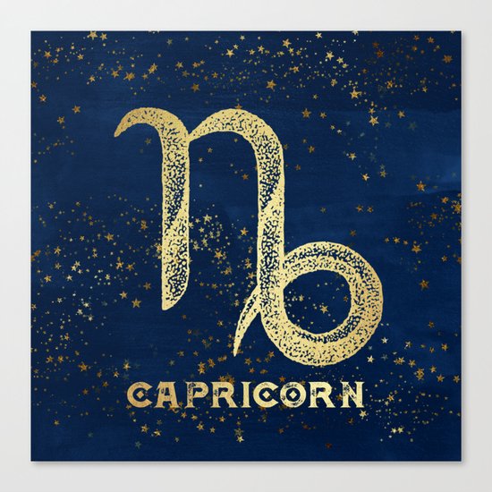 Capricorn Zodiac Sign Canvas Print