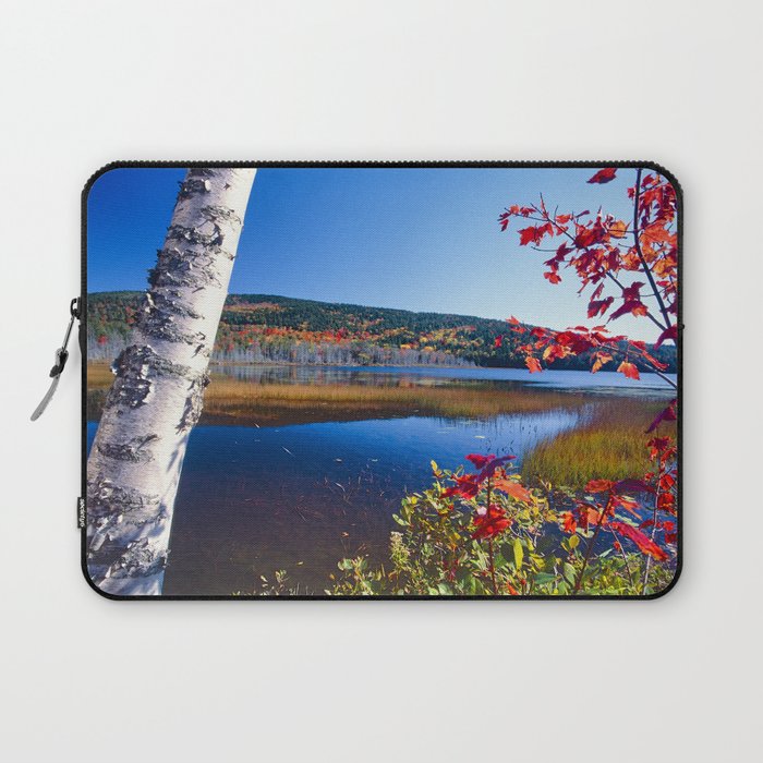 Autumn Colors at Upper Hadlock Pond in Mt. Desert Island, Maine (ME) Laptop Sleeve