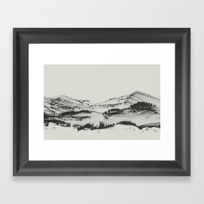 Vintage Hills Framed Art Print