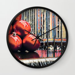 Christmas NY Wall Clock