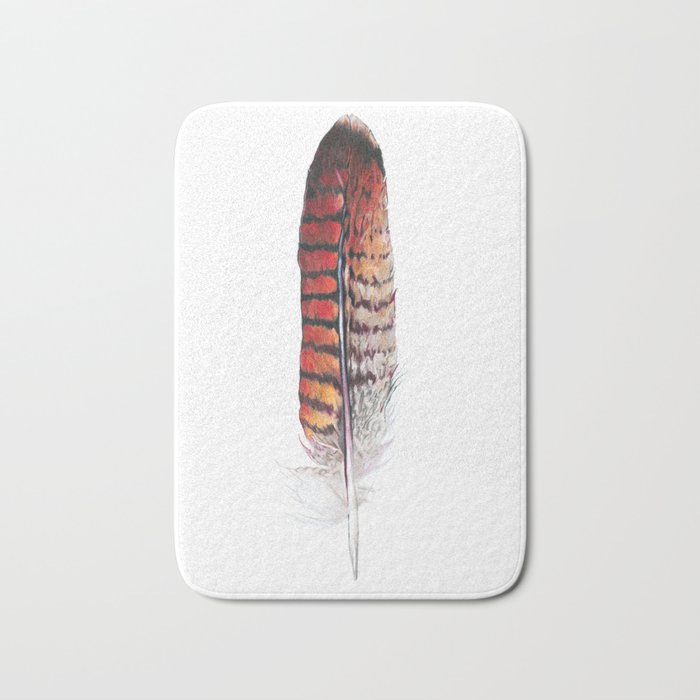 Red-Tailed Hawk Feather Bath Mat