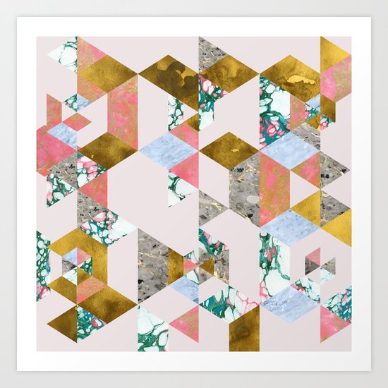 Geometry of Love #society6 #decor #buyart Art Print