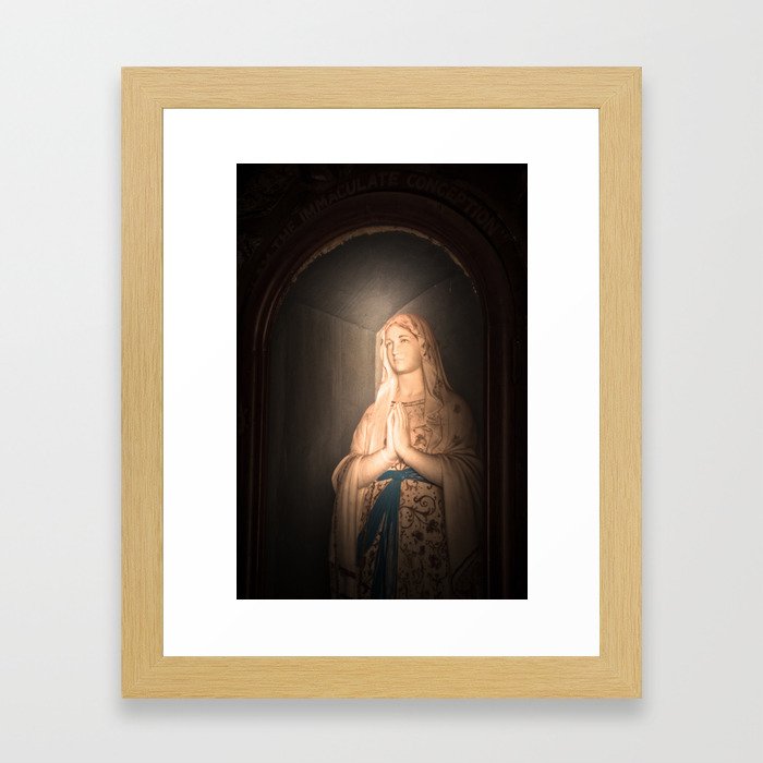 Mother of Immaculate Conception, St. Catejan's Church, Anjuna, Goa, India Framed Art Print