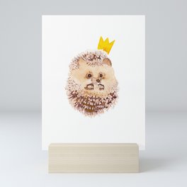 Hedgehog King Mini Art Print
