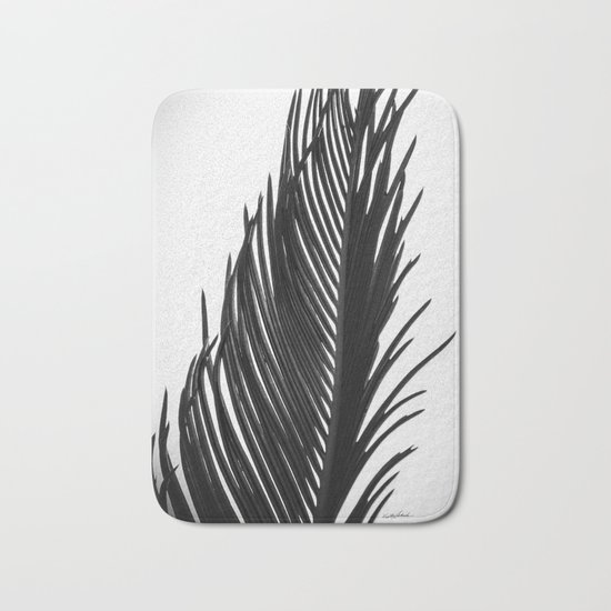 Palm: The Abstract in Black Bath Mat
