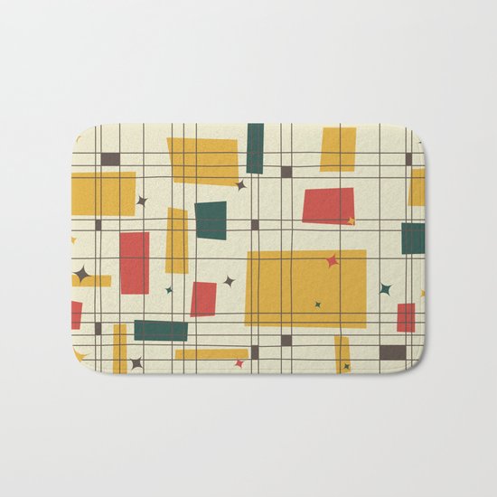 Mid-Century Modern (gold) Bath Mat