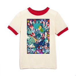 Flowers of Love Joyful Abstract Decorative Pattern Colorful  Kids T Shirt