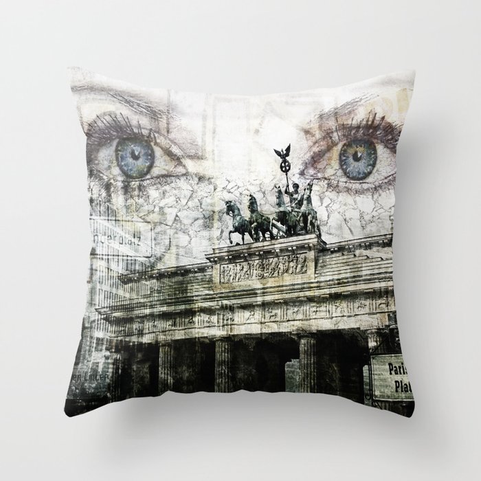 see you in Berlin Throw Pillow