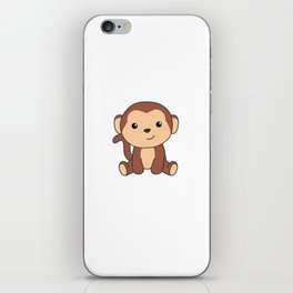 Monkey Sweet Animals In The Jungle Funny Monkeys iPhone Skin