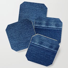 Blue Jean Texture V4 Coaster