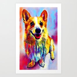 Corgi 3 Art Print