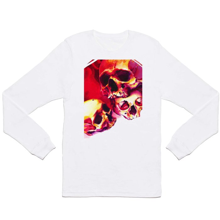 bright skulls Long Sleeve T Shirt