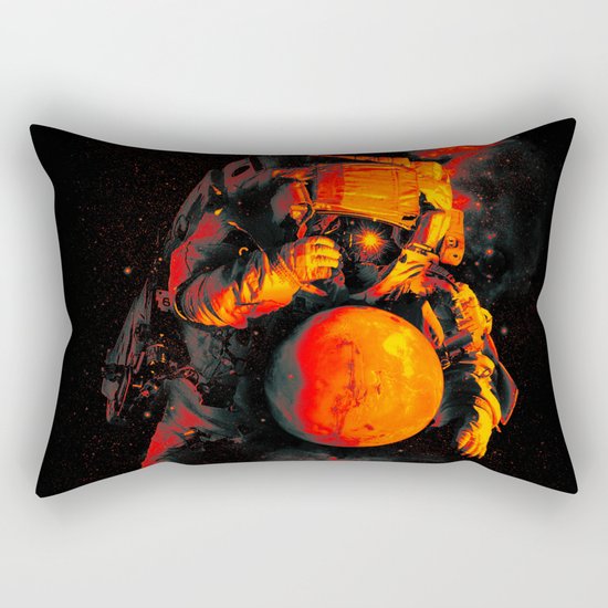 It's a Small Worls After All (Mars) Rectangular Pillow