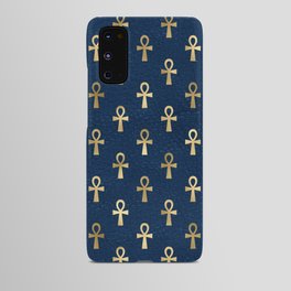 Ankh Symbol Ancient Egypt - Blue and Gold Android Case