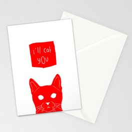 i'll cat you. Stationery Cards