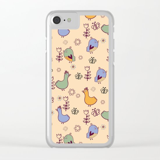 Cute Pattern #3 Clear iPhone Case