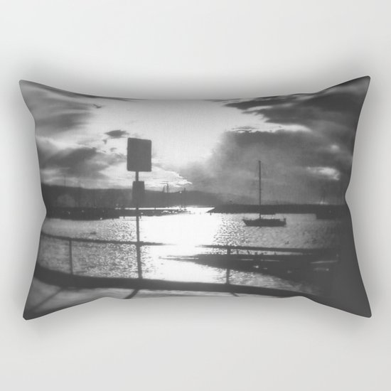 Morning awakes the Harbour Rectangular Pillow