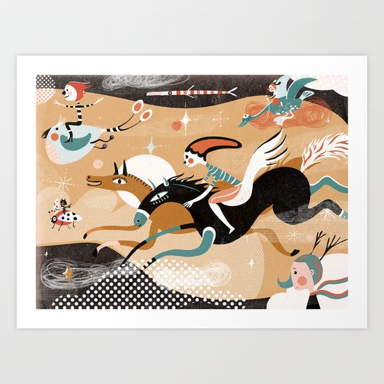flying Art Print
