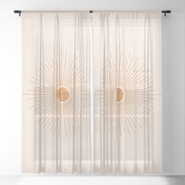 Sunburst Rays Sheer Curtain