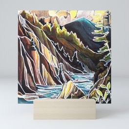 Creek Canyons, British Columbia Mini Art Print