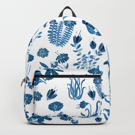Blue Flowers Backpack
