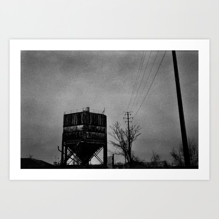 Old Water Tower Art Print