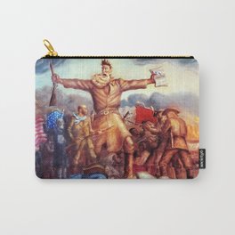 American Masterpiece, Abolitionist John Brown, Tragic Prelude American West portrait painting by John Steuart Curry Carry-All Pouch