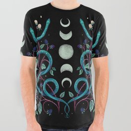 Serpent Moon All Over Graphic Tee