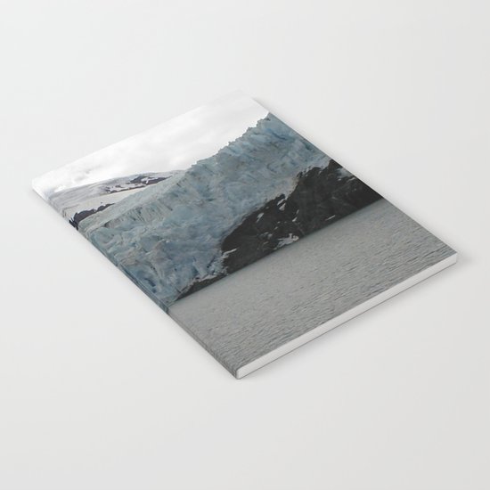 TEXTURES -- A Face of Portage Glacier Notebook