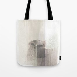 Beige and Brown Minimalist Abstract Painting Tote Bag