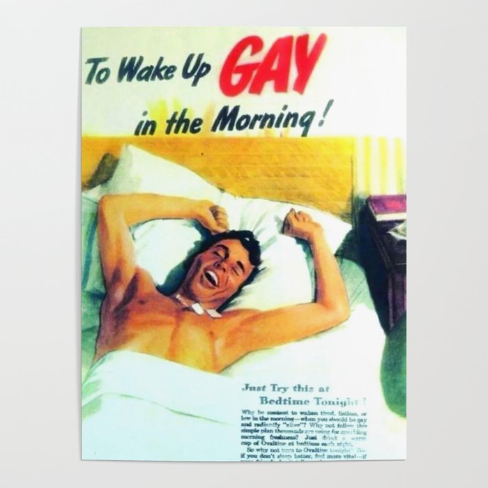 Wake Up Gay Poster