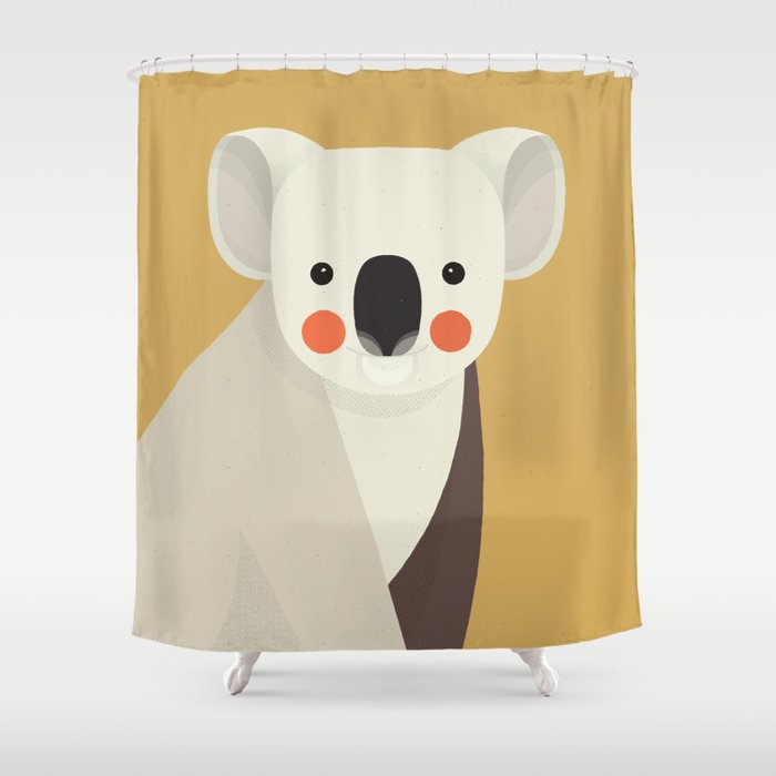 Koala, Animal Portrait Shower Curtain