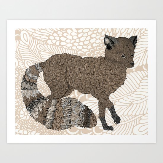 Brown Fox Art Print