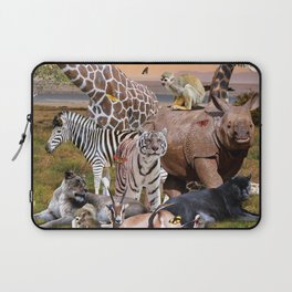 Desert African Animal Animals Group Scene Laptop Sleeve
