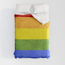 Rainbow flag Duvet Cover
