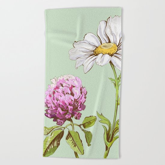 Flowers 103 Beach Towel