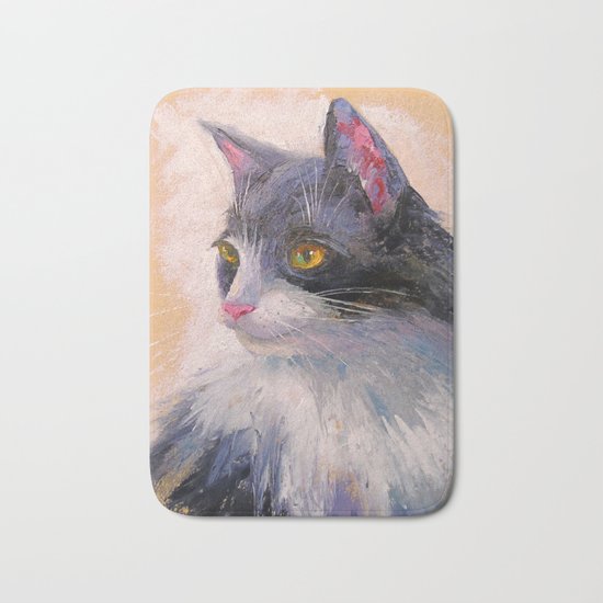A lovely cat Bath Mat