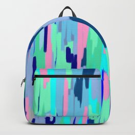 Spring Blues Abstract  Backpack
