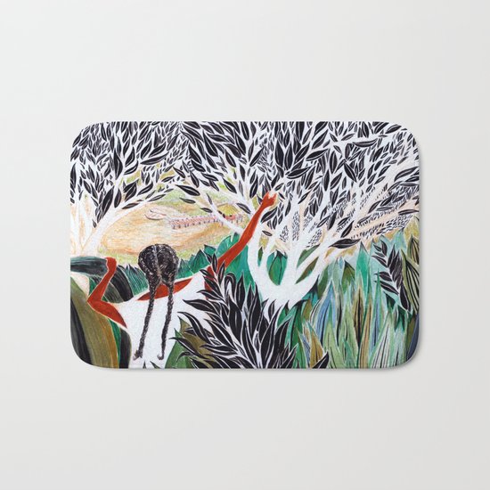 Through the trees Bath Mat