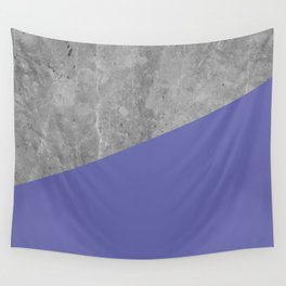 Very Peri 2022 Color Of The Year Violet Blue Periwinkle Concrete Wall Tapestry