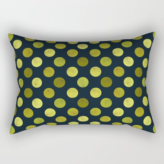 Watercolor Dots Pattern V Rectangular Pillow