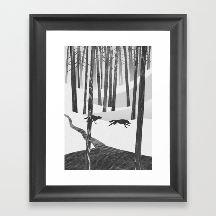 Martwood Wolves Framed Art Print