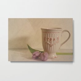 Tea Time Metal Print | Love, Digital, Photo, Vintage 