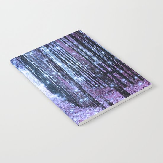 Magical Forest Lavender Ice Blue Periwinkle Notebook